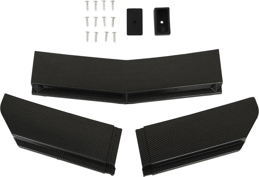 Spoiler Avant Universel Anti-Choc Splitter Ajustable 110 à 140 cm