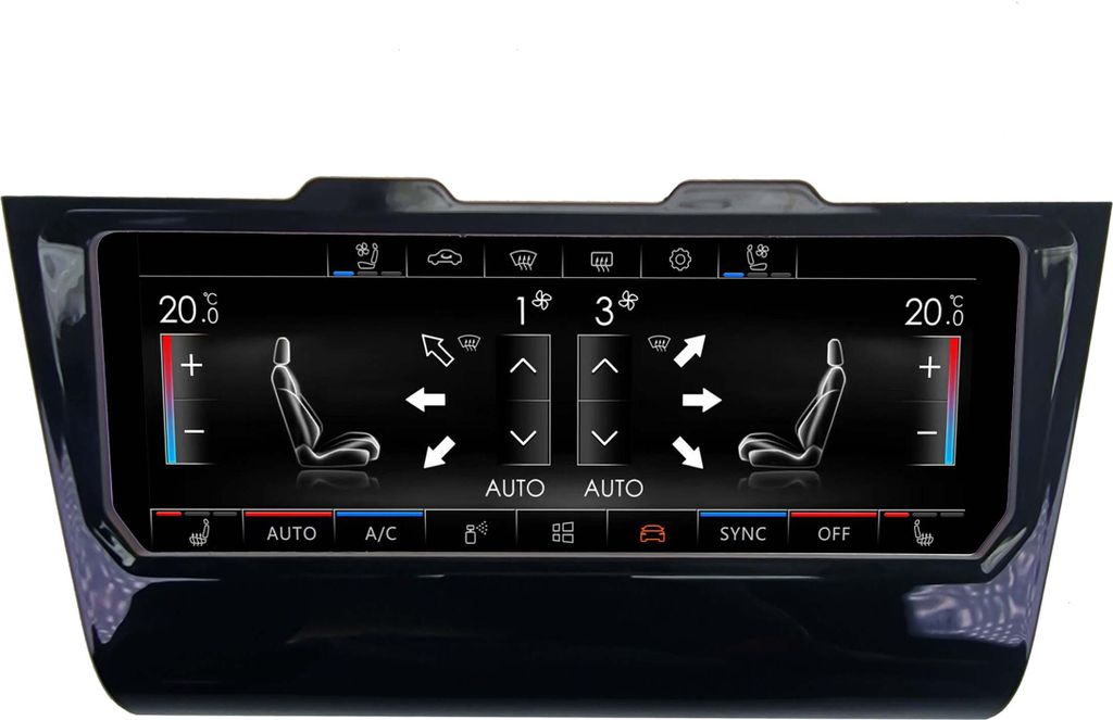 Für VW GOLF VI 1K 6.9" Touchscreen Digital Klimabedienteil Produktbild 