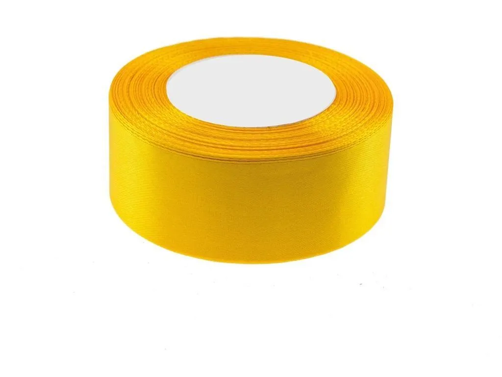 Offerta Nastro Raso Giallo 50mm x 32m - Prezzo Stock Decorazioni