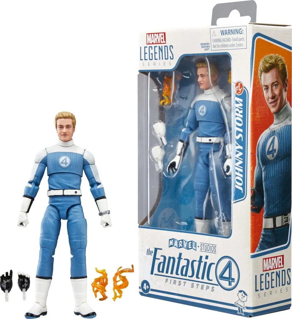 Johnny Storm Hasbro Marvel 15cm - Figurine Articulée avec Effets de Feu - 9