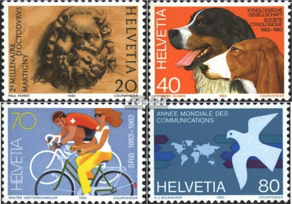 Briefmarken Schweiz 1983 Mi 1256-1259 (kompl.Ausg.) gestempelt Jahresereignisse