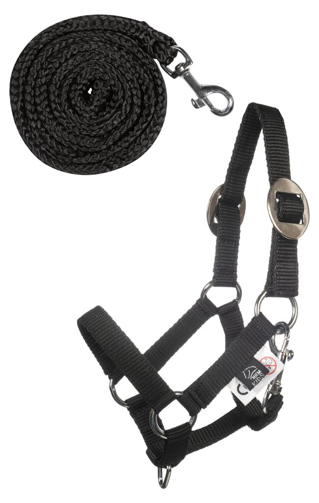 HKM Kids Halfter und Strick Hobby Horsing Basic Schwarz Produktbild 