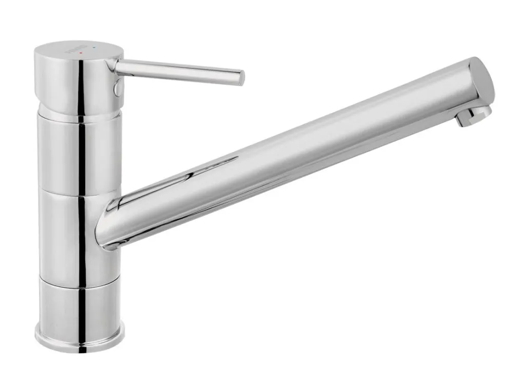 Robinet cuisine chrome Ferro Fiesta BFI4 avec bec pivotant et aérateur