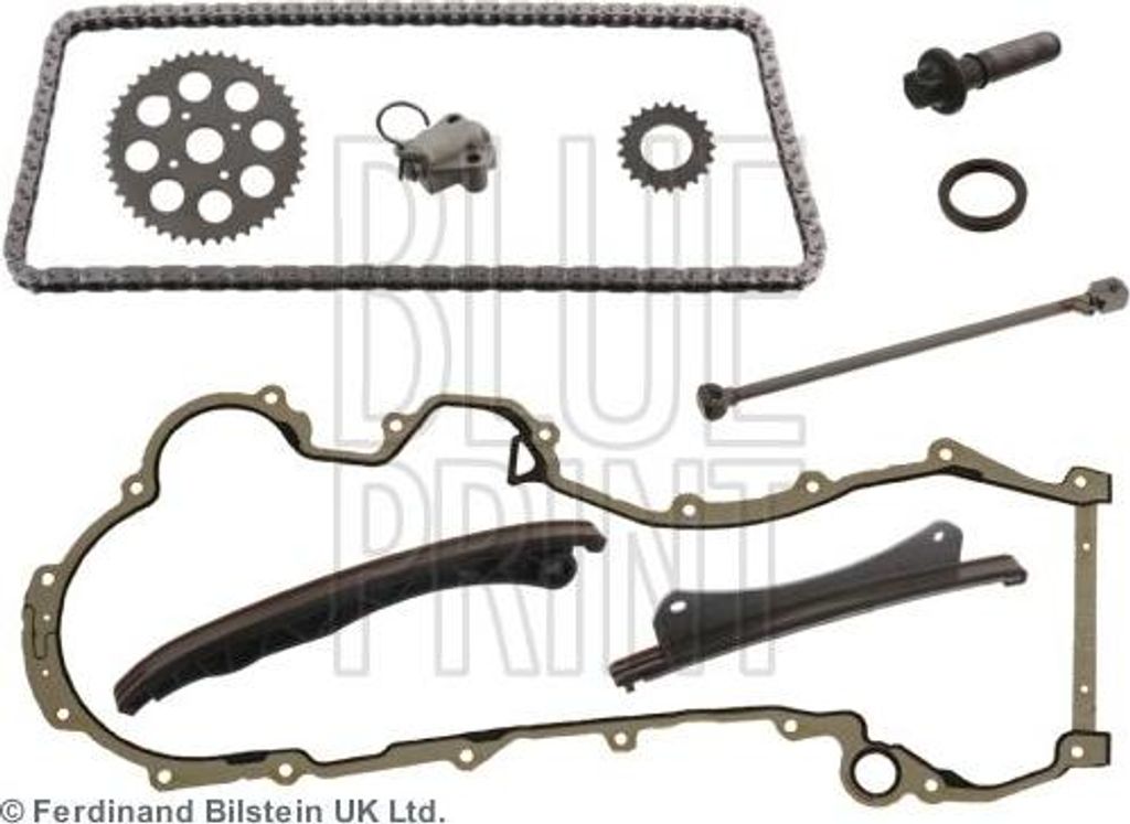 BLUE PRINT ADK87332 Steuerkettensatz OE 55261264 kompatibel mit Mito, Nemo, 500, 500C, 500L, 500X, Doblo, Fiorino, Panda, Qubo, KA, Ypsilon, Agila ...