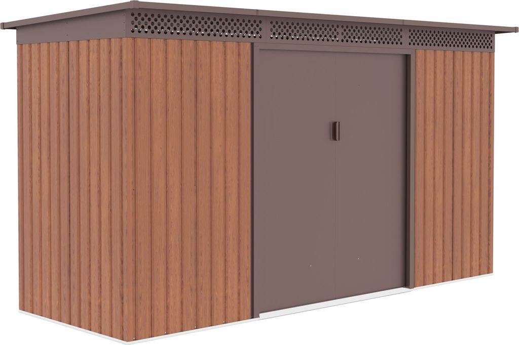 Casetta da giardino G21 GRAH 483 - 340 x 142 cm, marrone Immagine del prodotto 