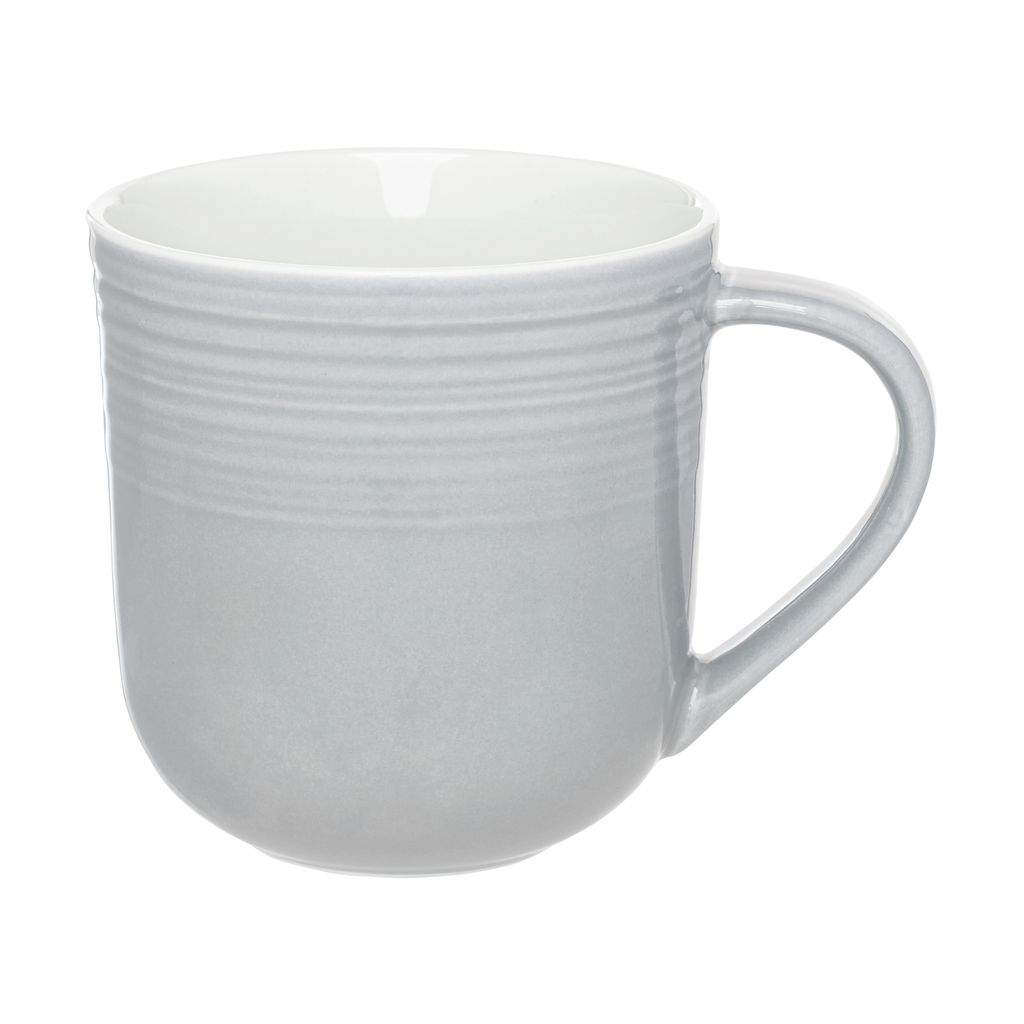 Kaffeebecher Becher Teebecher 420 ml Kaffeetasse grau Spülmaschine Mikrowelle
