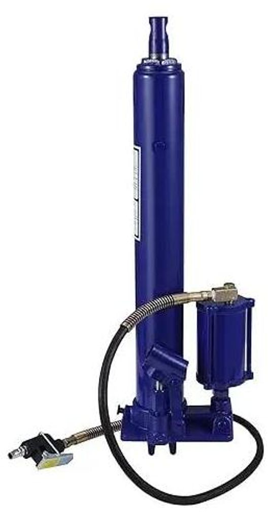 Langhub-Stempelheber - Hydraulisch/Pneumatisch 8 t - Manuell mit Griff - Einkolbenpumpe - Für Werkstattkrane und Motorheber