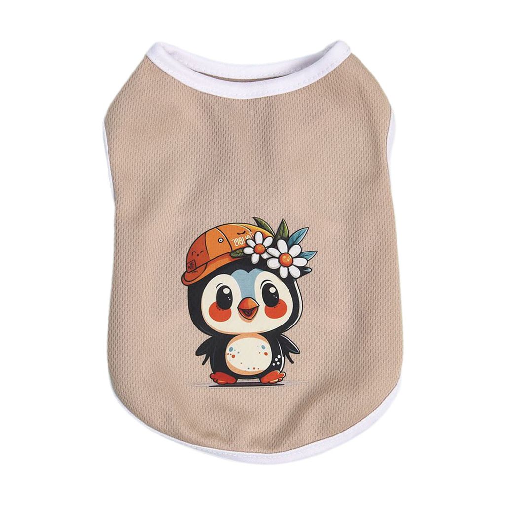 Haustierweste Cartoon-Druck Atmungsaktives Polyester Panda-Muster Sommer Outdoor Hunde-T-Shirt Hundekleidung Alltagskleidung