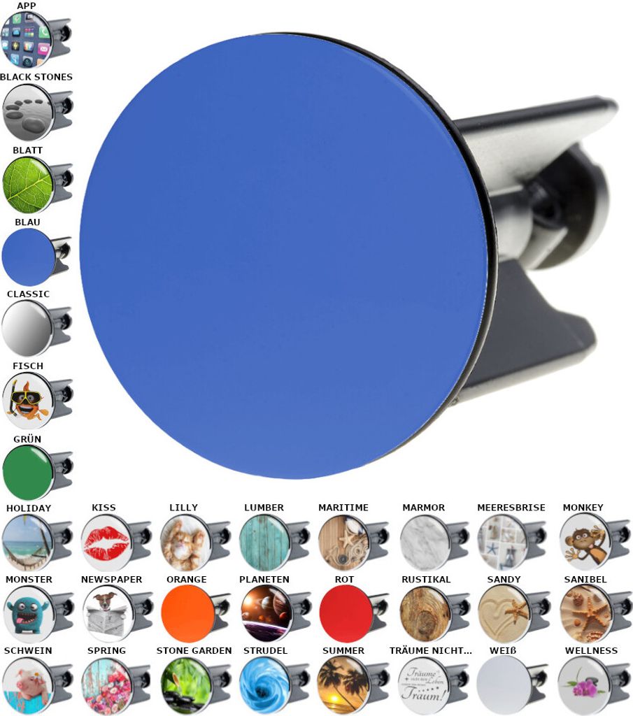 SANILO® Waschbeckenstöpsel, Blau Produktbild 
