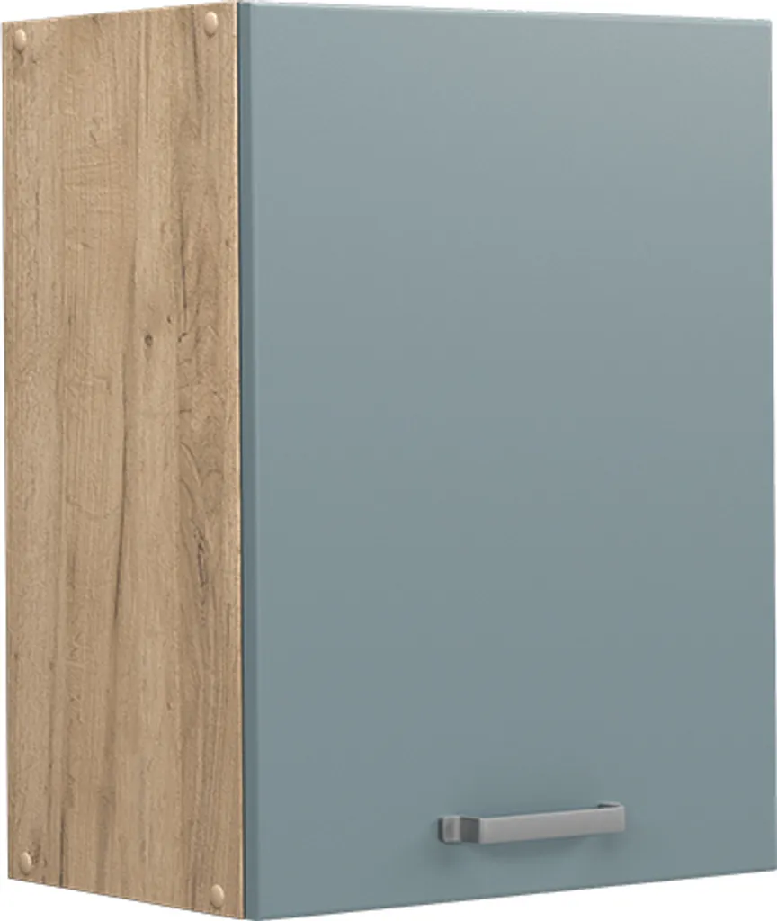 Vicco pensile da cucina R-Line, 45 cm, Grigio-blu/Quercia dorata