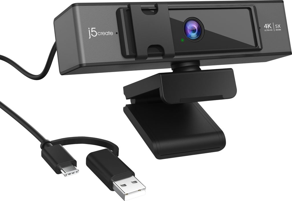 j5create JVCU435-N USB™ 4K Ultra HD Webcam mit 5x Digital Produktbild 