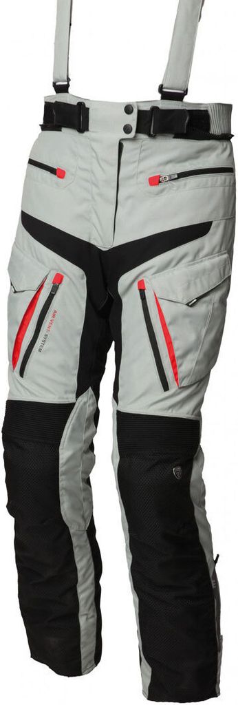 Modeka X-Renegade Damenhose, hellgrau/schwarz, 36