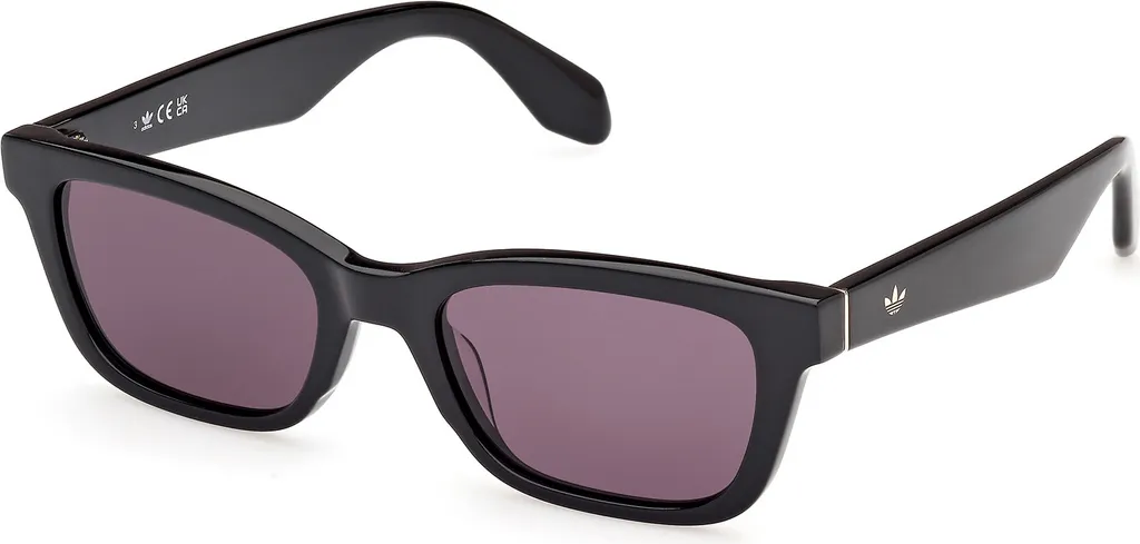 Lunettes de soleil unies Adidas Originals OR0117 monture noire 53mm