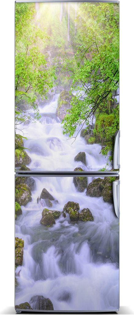 Tulup Kühlschrankdekoration - Magnetmatte - 60 cm x 180 cm - Magnet auf dem Kühlschrank - Gebirgsbach