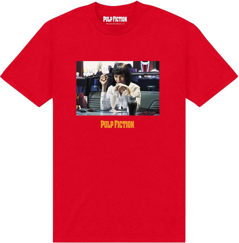 Pulp Fiction - T-Shirt für Herren/Damen Uni PN928 (XXL) (Rot)