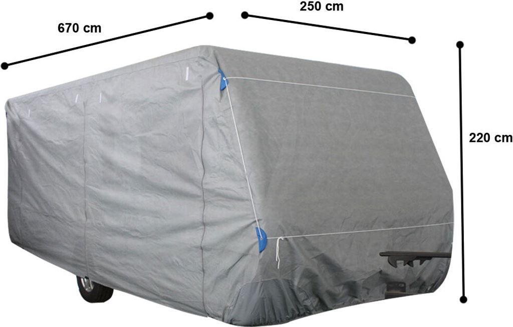 Wohnwagen Abdeckplane, imprägniert, Gr. XL