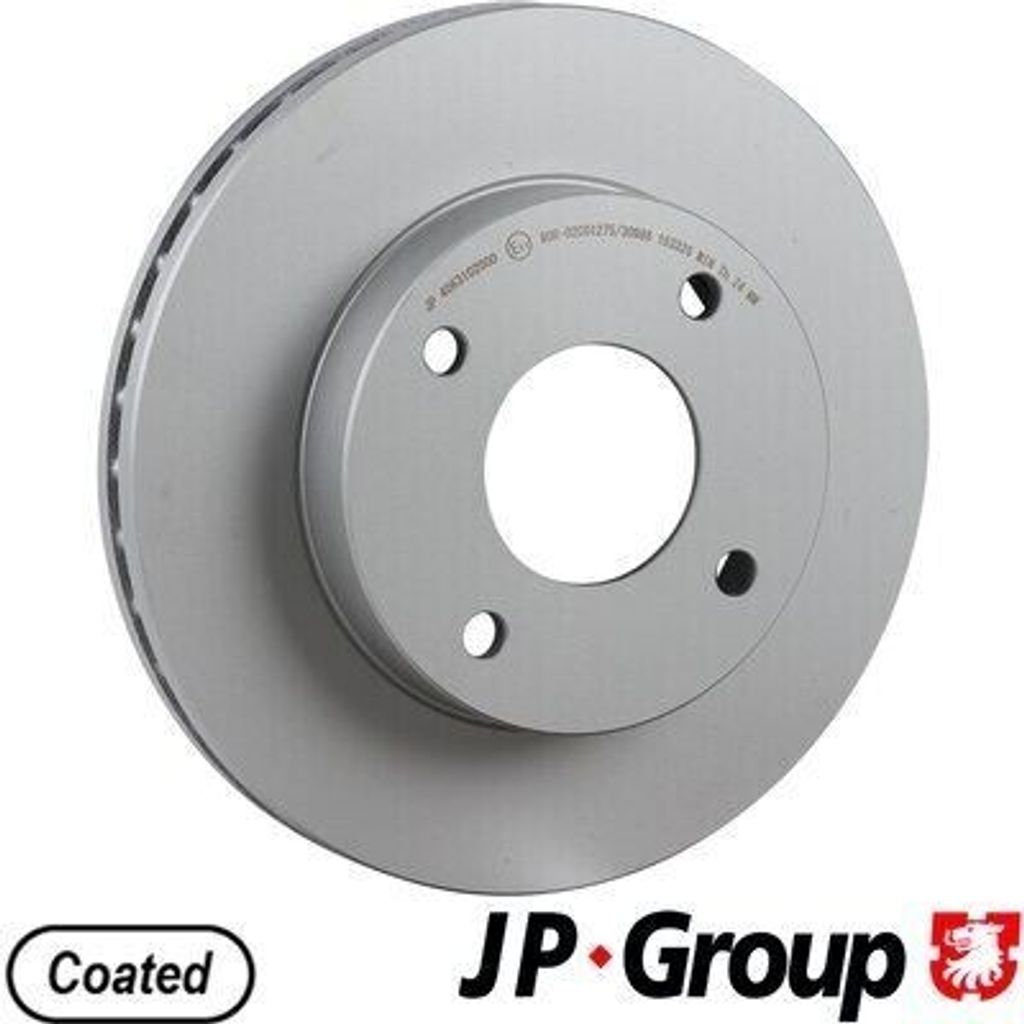 2x JP GROUP Bremsscheibe 4063102000 vorne für NISSAN NV200 / Evalia Bus 257mm