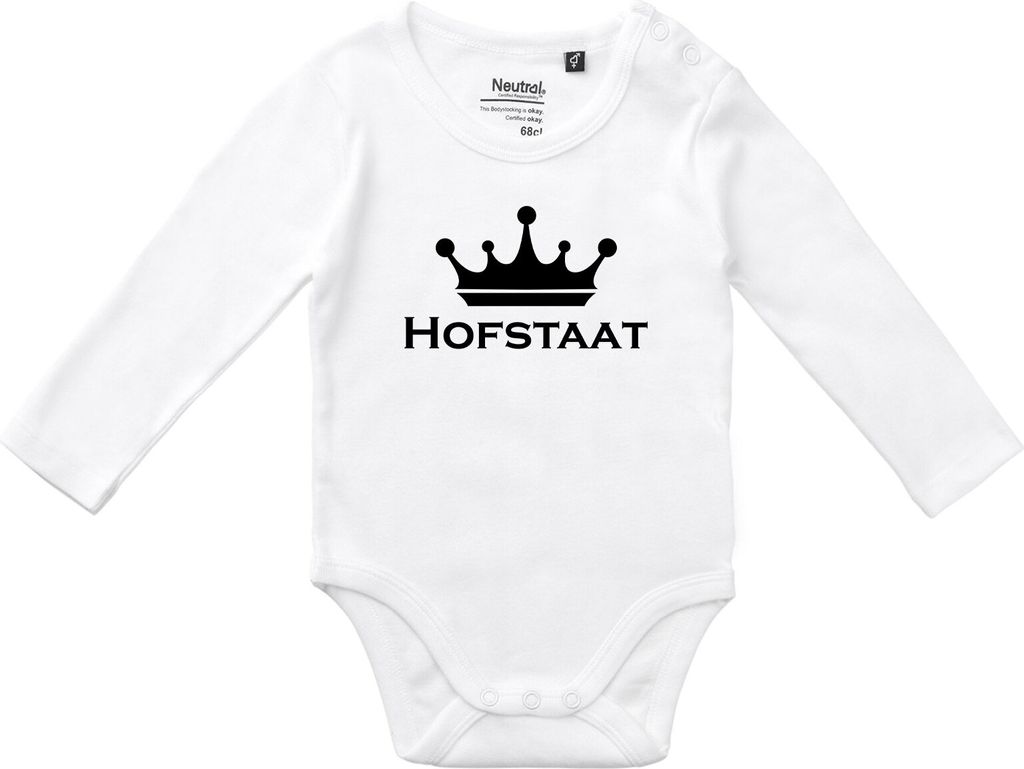 Huuraa Baby Body Hofstaat Schützenfest 68 White Baumwolle Fairtrade Langarmbody Geschenkidee