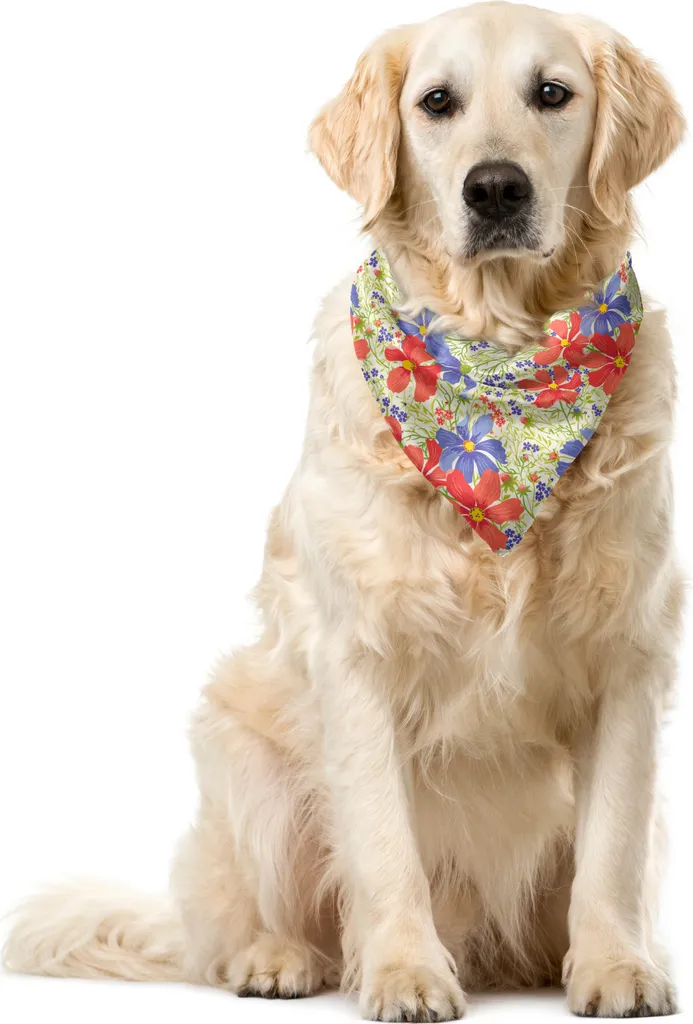 Accessorio Cane Trendy: Bandana ABAKUHAUS Blooming Flowers 55cm
