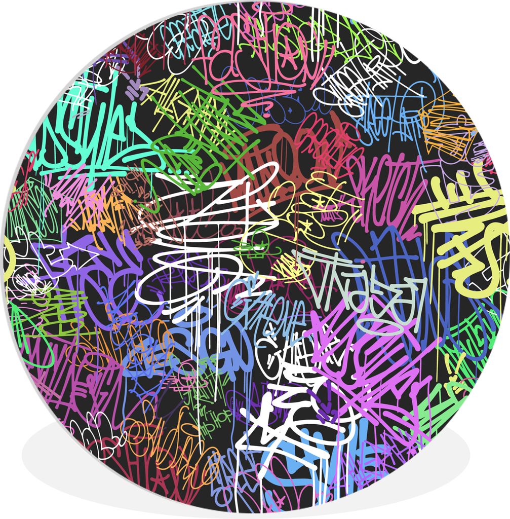 MuchoWow - Wand-Kreis - Wohnzimmer - Bild - Runde - Wanddeko - Dibond - Kunstdrucke