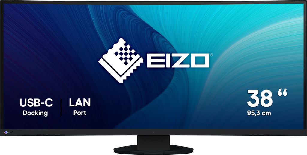 EIZO FlexScan EV3895-BK, 95,2 cm (37.5"), 3840 x 1600 Pixel, UltraWide Quad HD+, LCD, 5 ms, Schwarz
