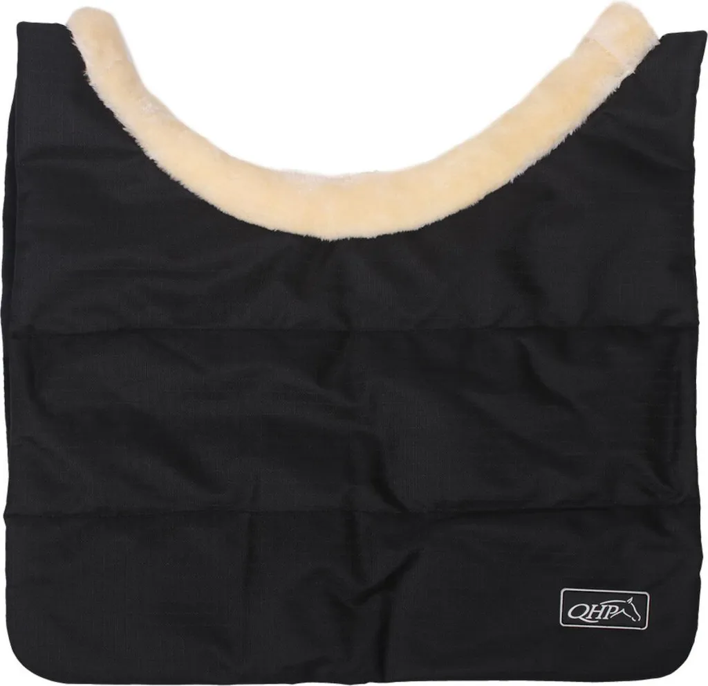 Protezione Petto QHP Ontario Nero - Lusso e Comfort per Cavalli Sensibili
