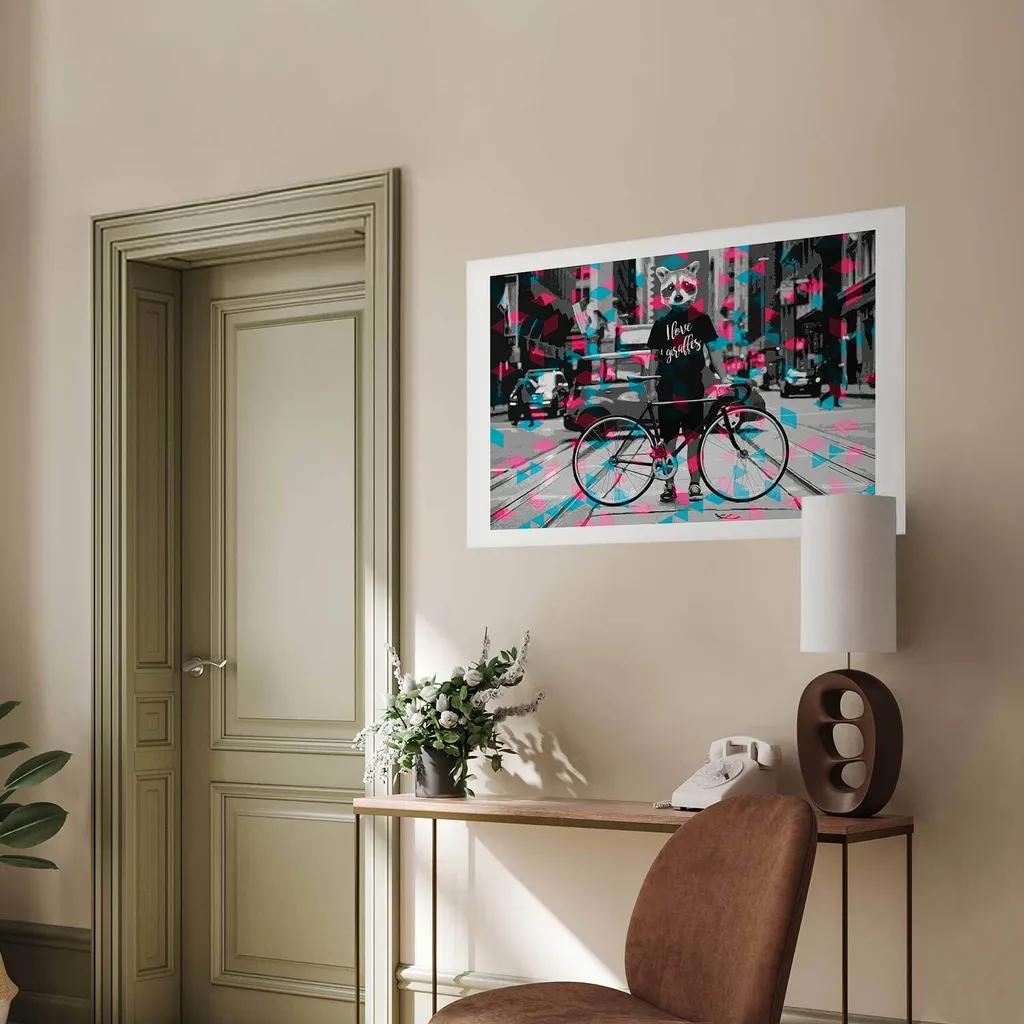 Poster Giraffe 90x60 cm senza cornice con margine - 2