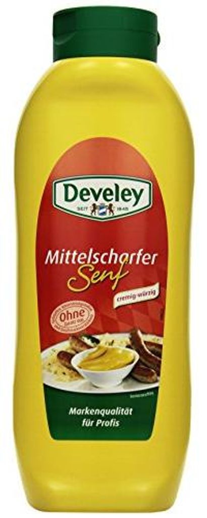 Musztarda Develey medium hot fine spicy creamy flavour Zdjęcie produktu 