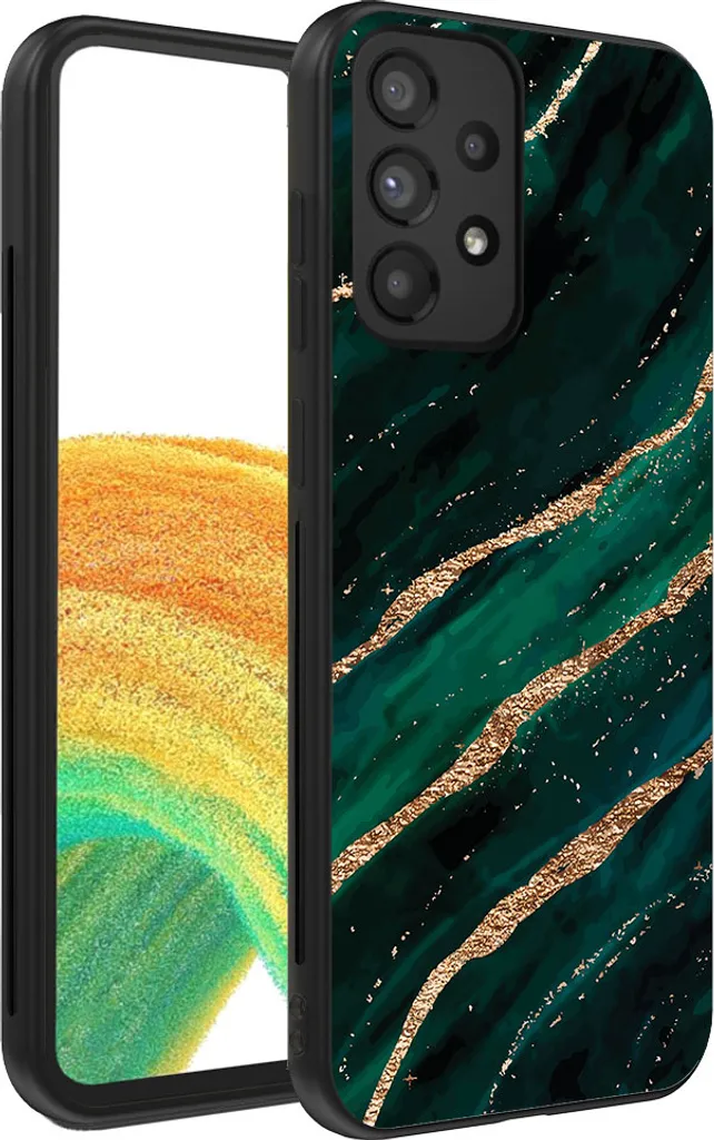 Cover Samsung A33 5G Verde Oro Marmo - Protezione Smartphonica