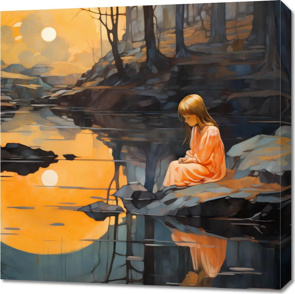 Offerta Quadro 70x70 Incanto Tramonto - Stampa HD Prezzo Imbattibile