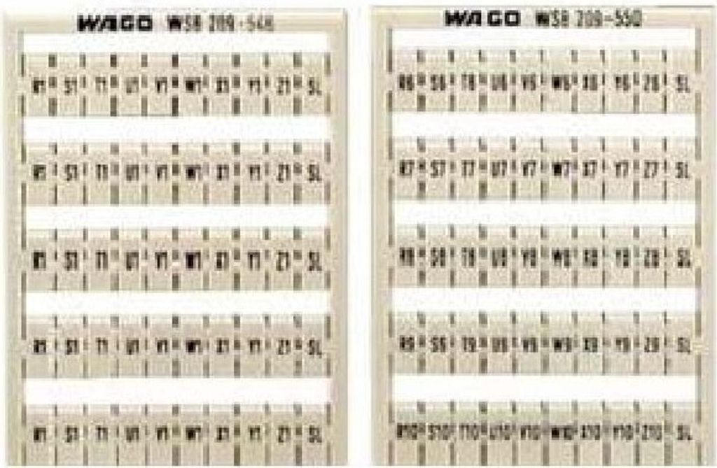 WAGO 209-472 Schnellbeschriftungssystem WSB Aufdruck waagerecht