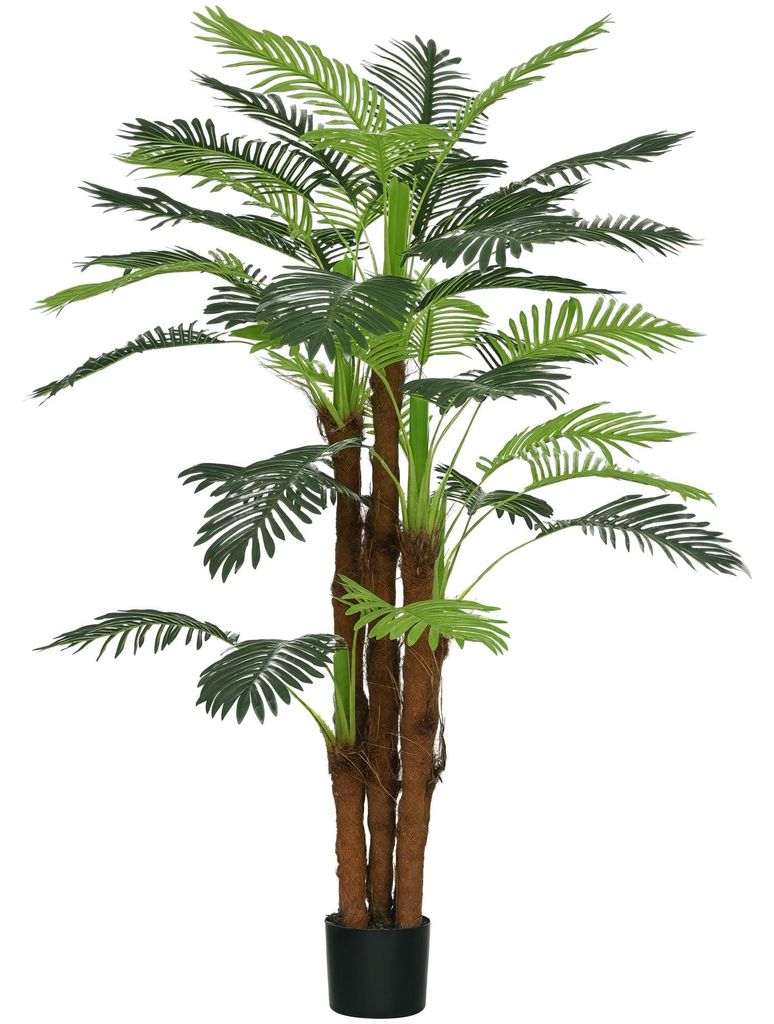 HOMCOM Künstliche Palme 160cm Kunstpalme mit 36 Palmenwedel Produktbild 