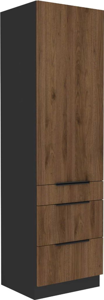 Hochschrank Monza nussbaum 60 DKS-210 3S 1F