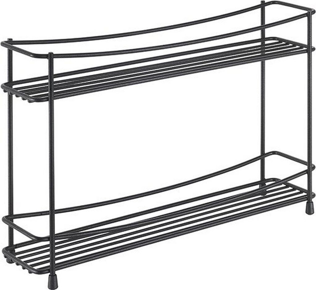 Metaltex Kumino Kruidenrek Mat Zwart/Metaal