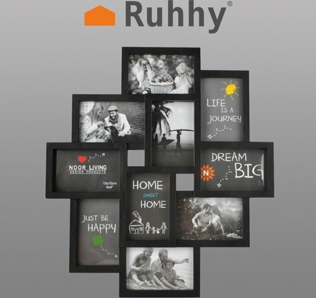 Ruhhy Rahmen für 10 Fotos - schwarz Produktbild 8