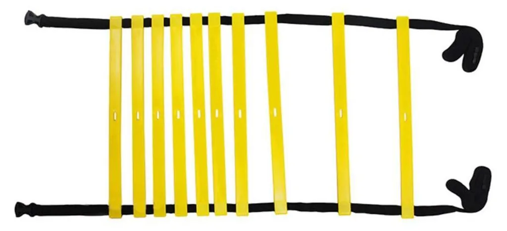 Échelle de vitesse 8 mètres avec barreaux PVC haute visibilité jaune