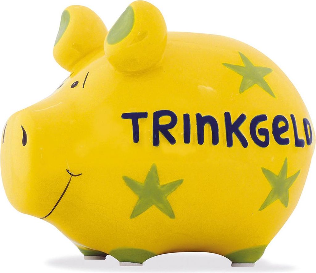 KCG 100031 Spardose Schwein "Trinkgeld" - Keramik, klein Produktbild 
