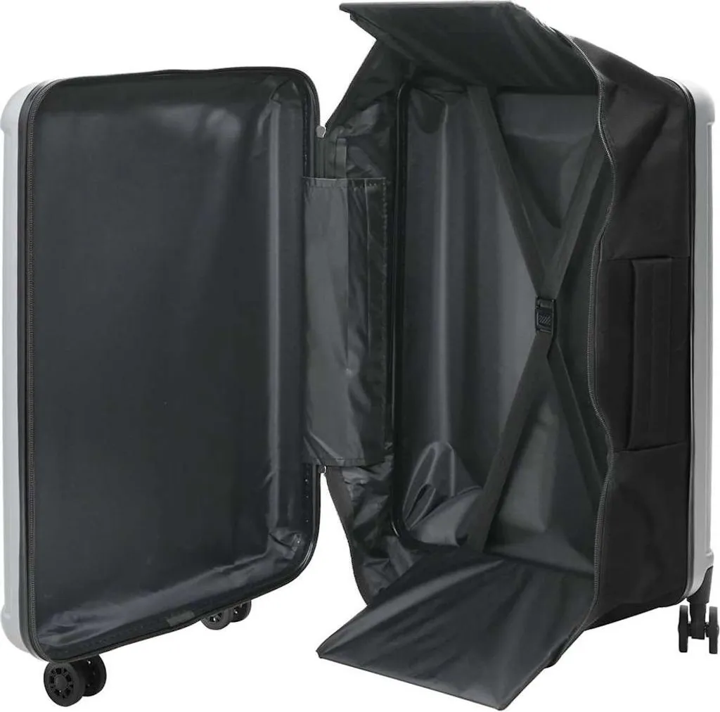Valigia vidaXL Argento 76cm | Trolley Rigido ABS con Serratura Sicura