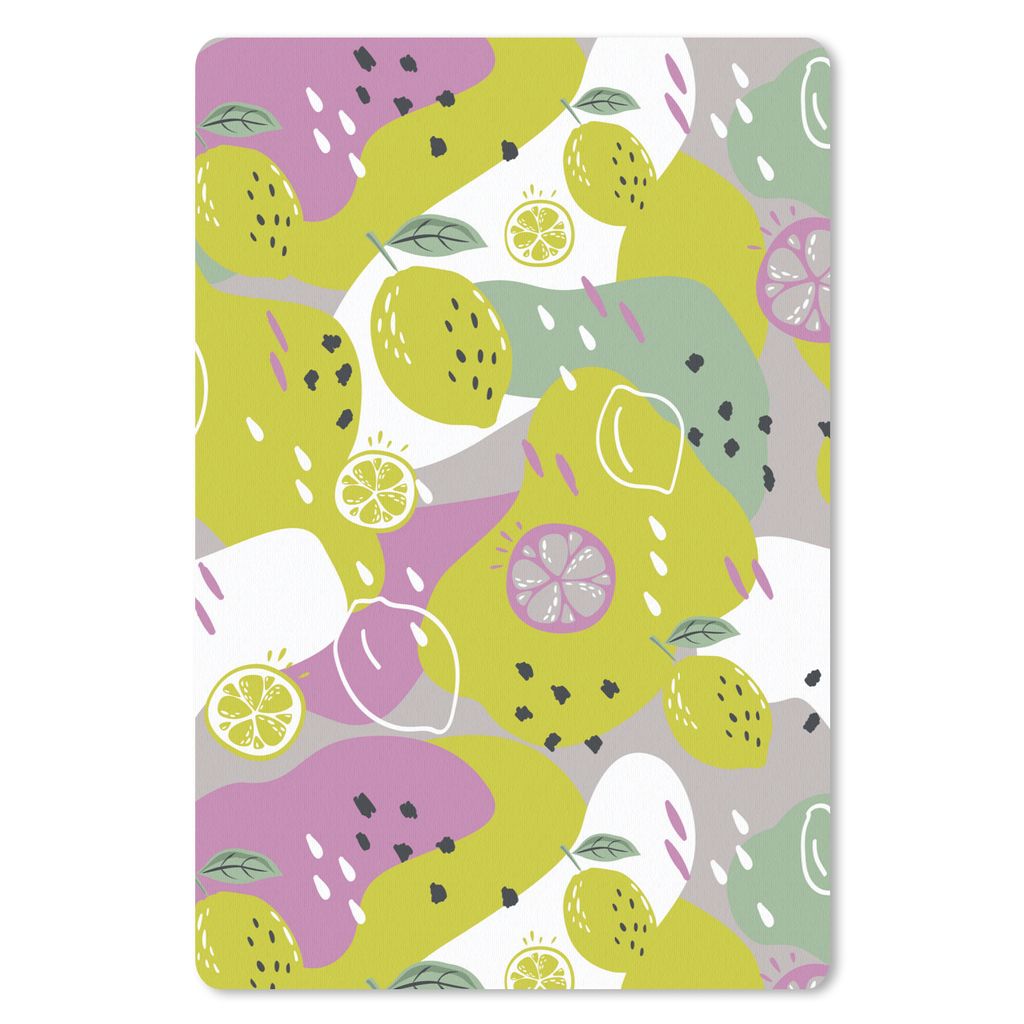 MuchoWow® Mauspad Mousepad Sommer - Zitronen - Flecken Produktbild 