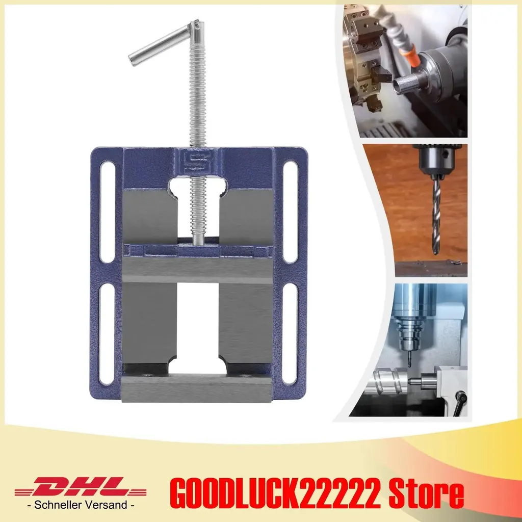 Étau machine rectangulaire pour perceuse d'établi - Construction robuste - 2