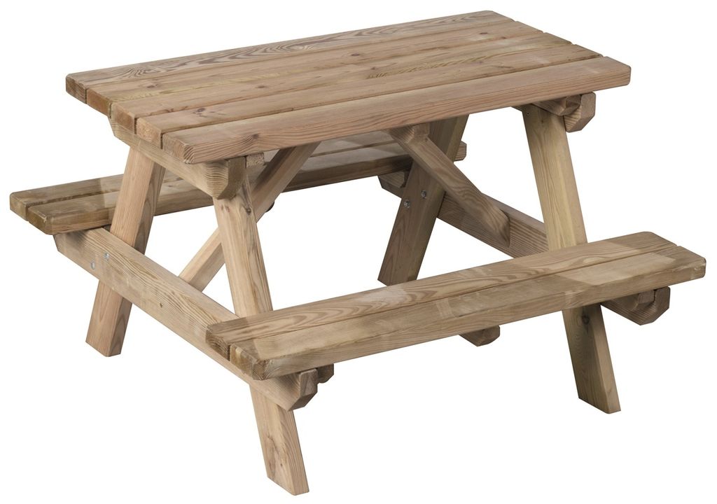 FOREST STYLE Picknicktisch Holztisch Spieltisch Kiefernholz Gartentisch imprägniert
