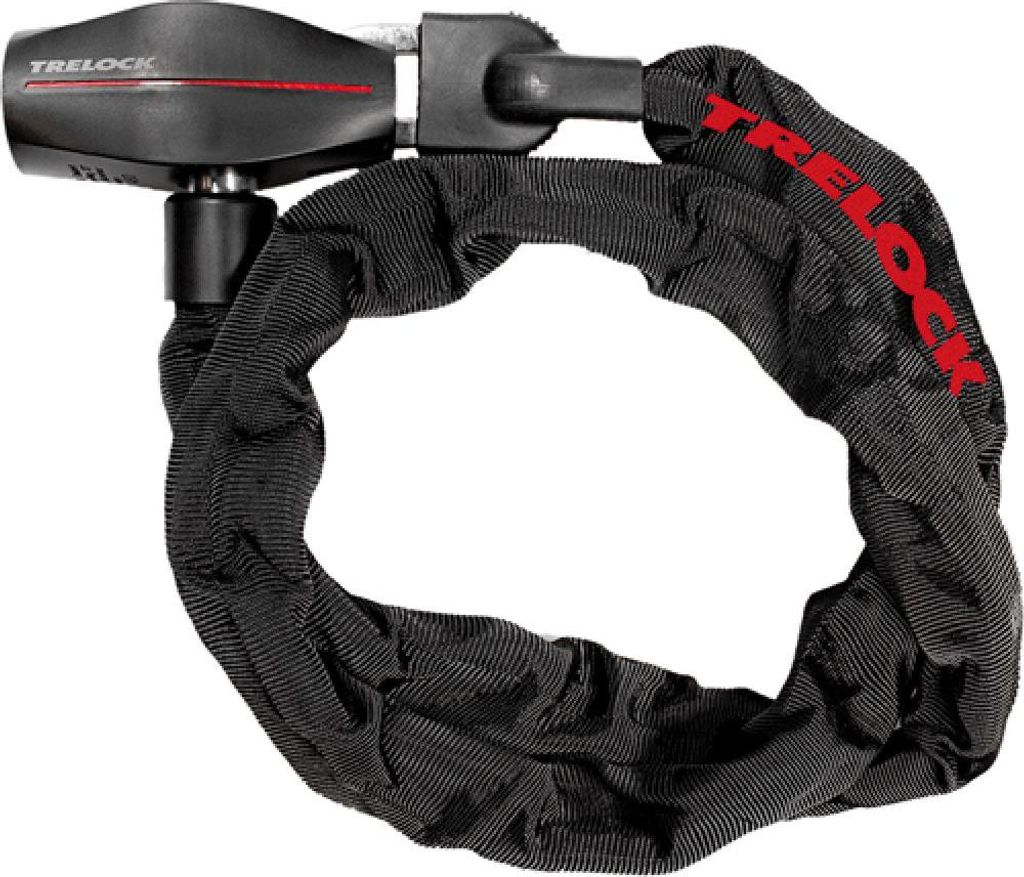 TRELOCK Kettenschloss BC 380 110-7 380 - flexibles Fahrradschloss mit 110 cm ...