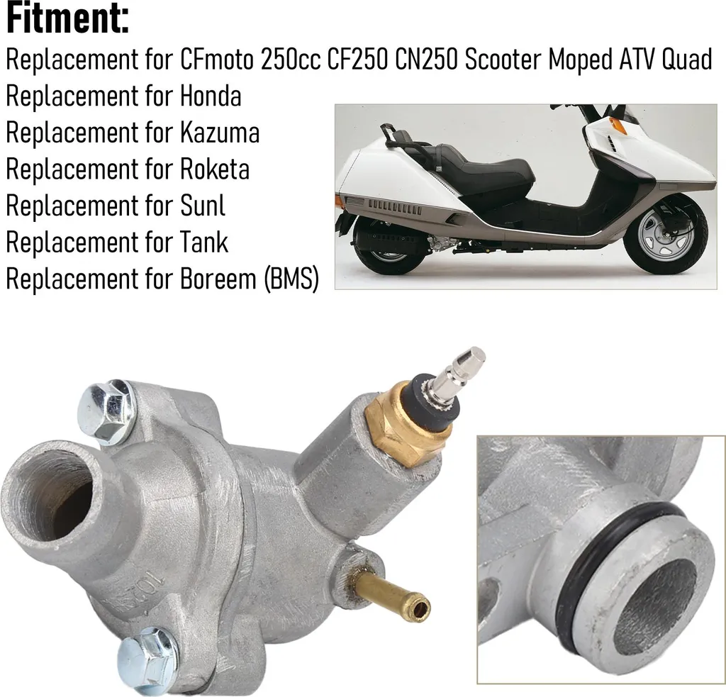 Termostato Pompa Acqua per Honda CN250 Helix e CFMOTO 250 - 4