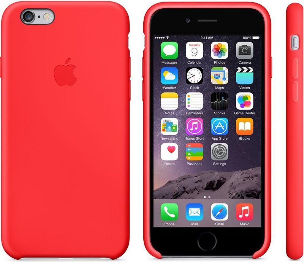 Apple iPhone 6 Silicone Case MGQH2ZM/A rot Produktbild 