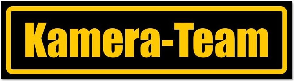 Kiwistar - Autoaufkleber - Gelb - Schwarz - 45 x 12 cm - Kamera - Team - Hinweis Aufkleber Sticker für Auto, Kfz, Fahrrad, PKW, LKW