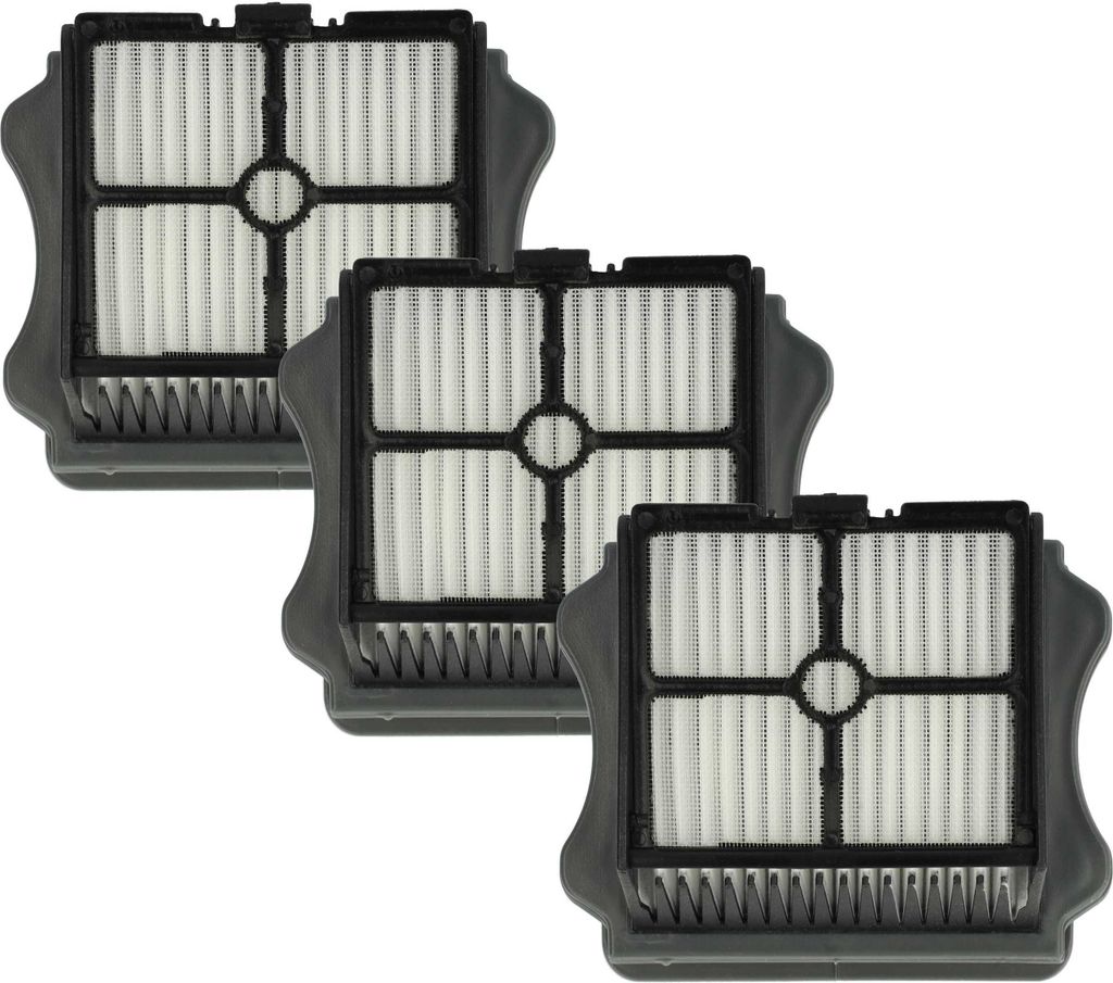 vhbw 3x Flachfaltenfilter kompatibel mit Tineco Floor One S5, Floor One S3, Floor One S5 Pro, Floor One S5 Extreme Nass-/Trockensauger Staubsauger