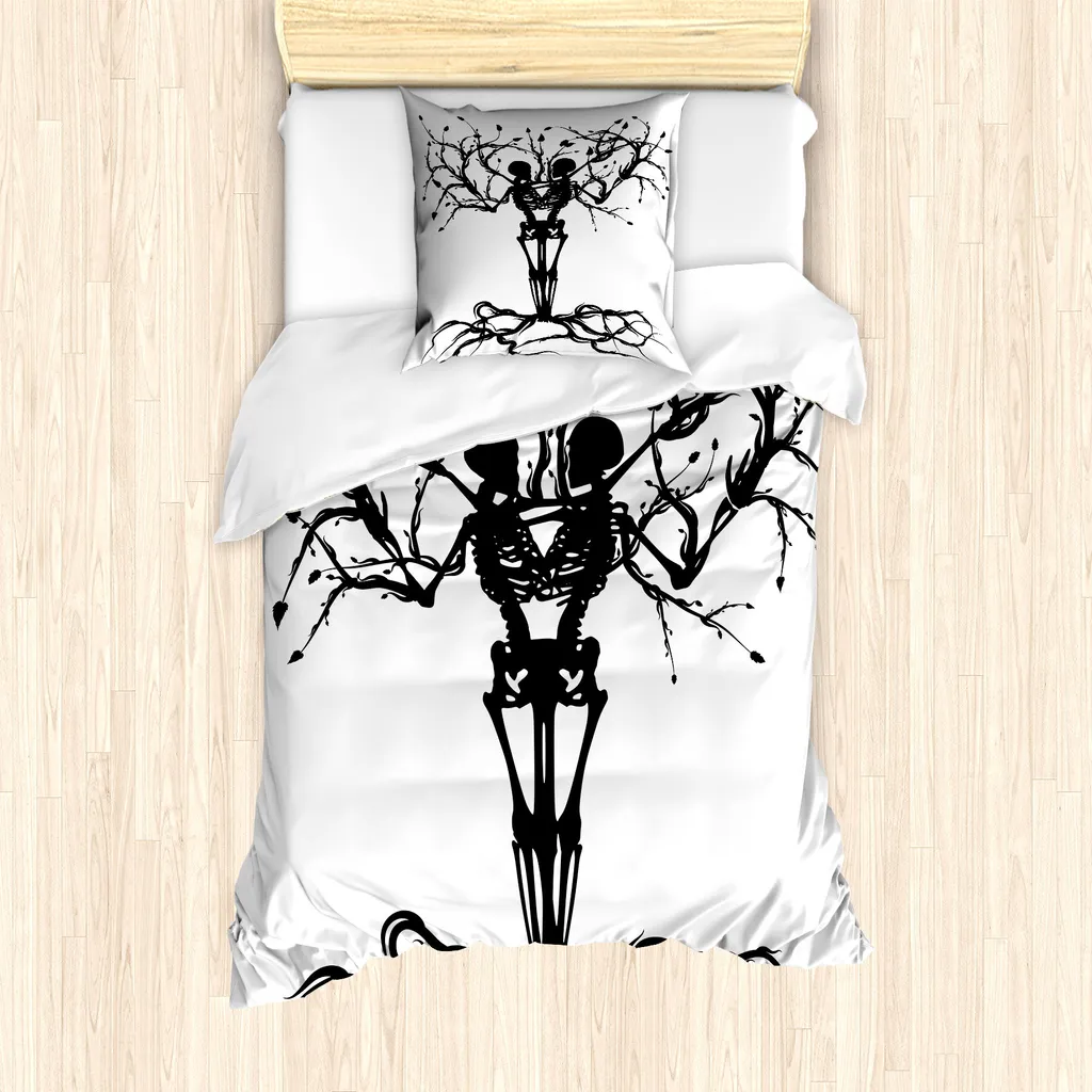 Set Letto Singolo Anallergico ABAKUHAUS Gotico Grigio Antracite