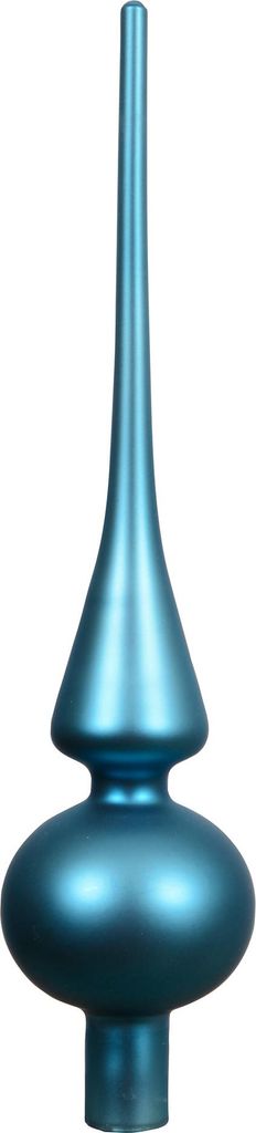 Christbaumspitze Glas 26cm - Folkloreblau matt