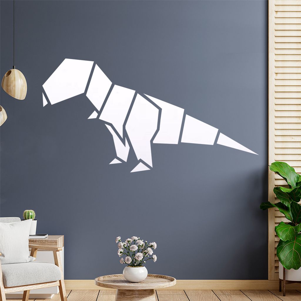 Papierfalten Tyrannosaurus Wandtattoo Wandaufkleber Wall Sticker - Dekoration, Küche, Wohnzimmer, Schlafzimmer, Badezimmer