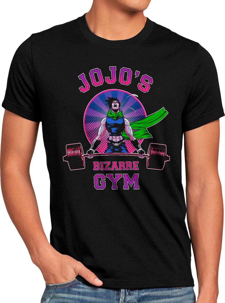BaumwolleCloud Bizarre Gym Herren T-Shirt bizarre anime japan manga jojos